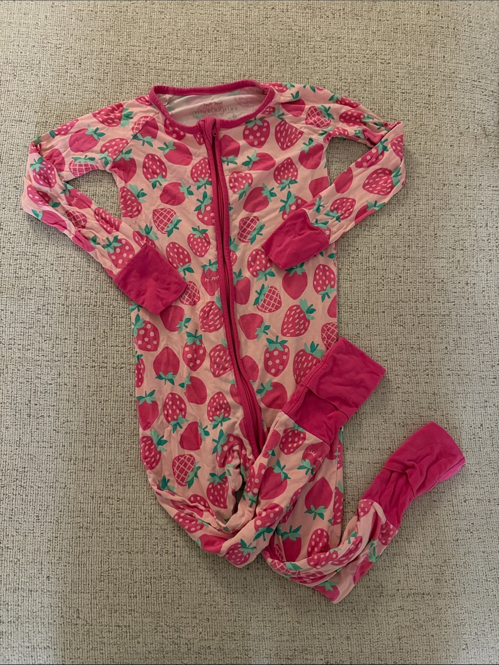 Little Sleepies Sweet Strawberries Zippie